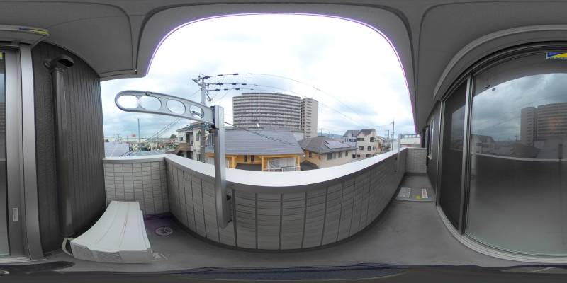 パノラマ画像バルコニー