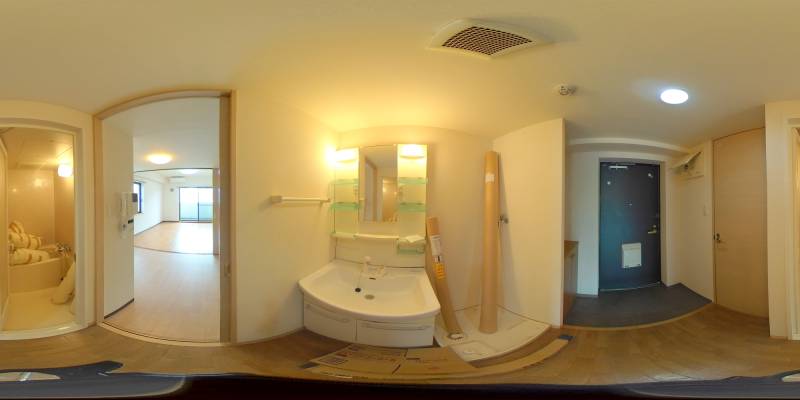 パノラマ画像洗面所