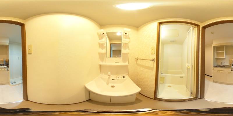 パノラマ画像洗面所