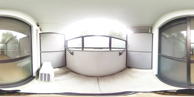 パノラマ画像バルコニー