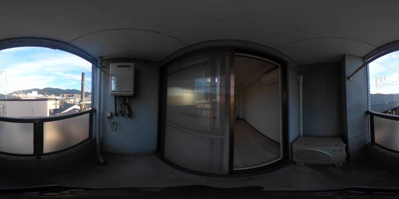 パノラマ画像バルコニー