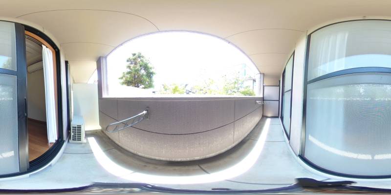 パノラマ画像バルコニー