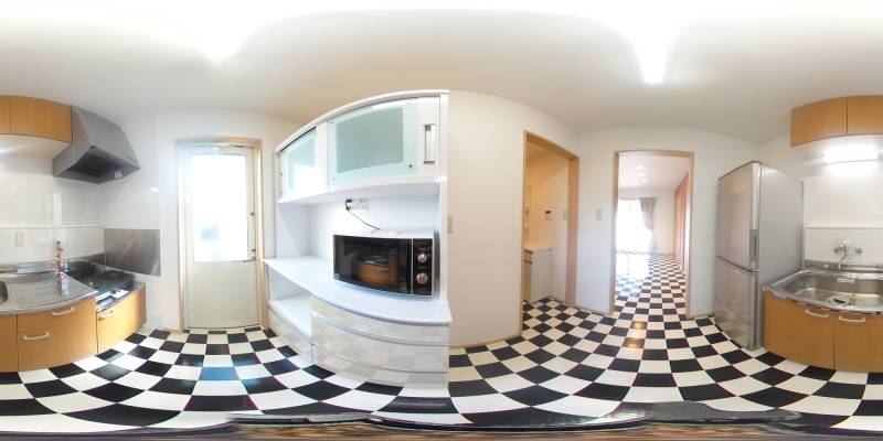 パノラマ画像キッチン