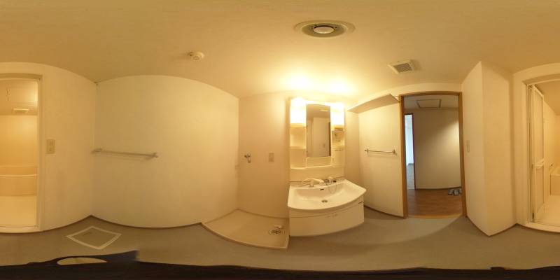 パノラマ画像洗面所