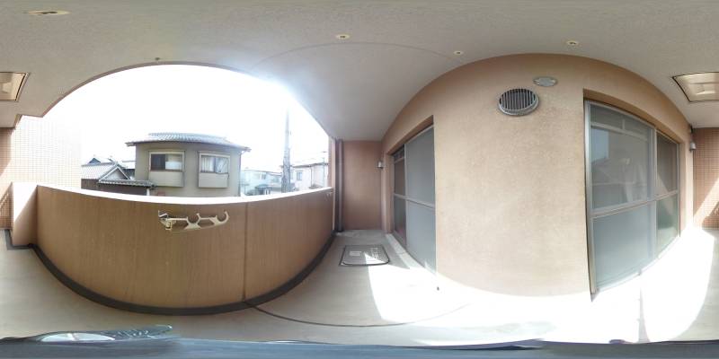 パノラマ画像バルコニー