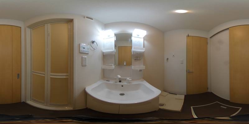 パノラマ画像洗面所