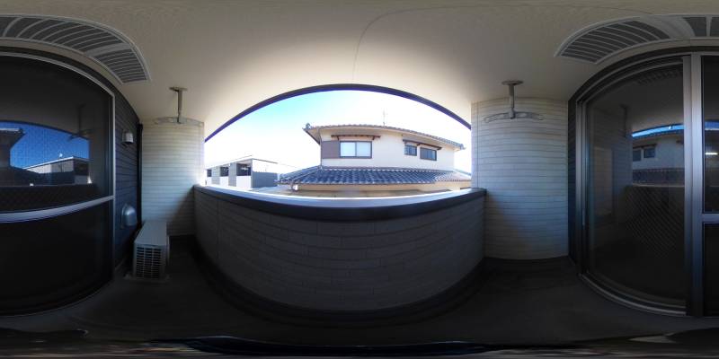 パノラマ画像バルコニー