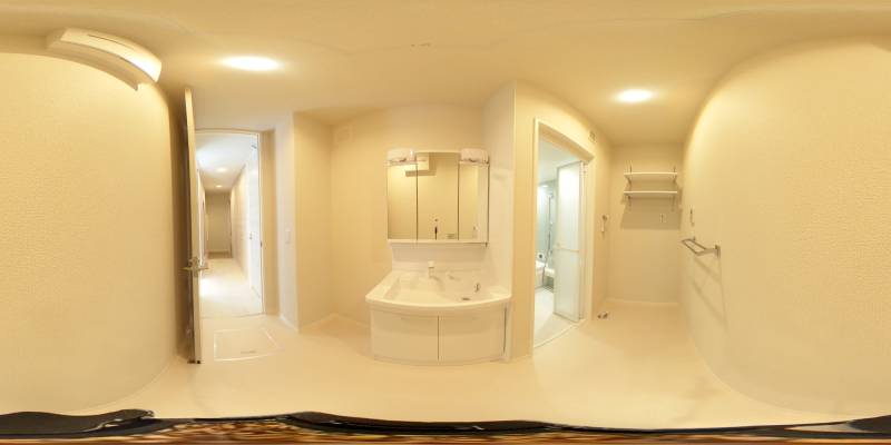 パノラマ画像洗面所