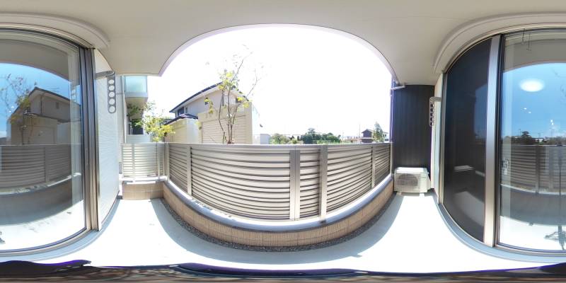 パノラマ画像バルコニー