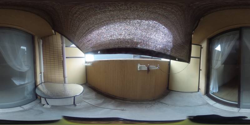 パノラマ画像バルコニー