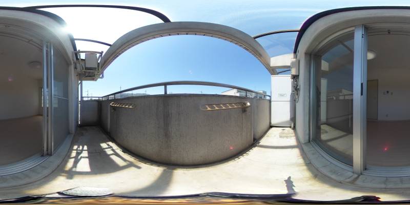 パノラマ画像バルコニー