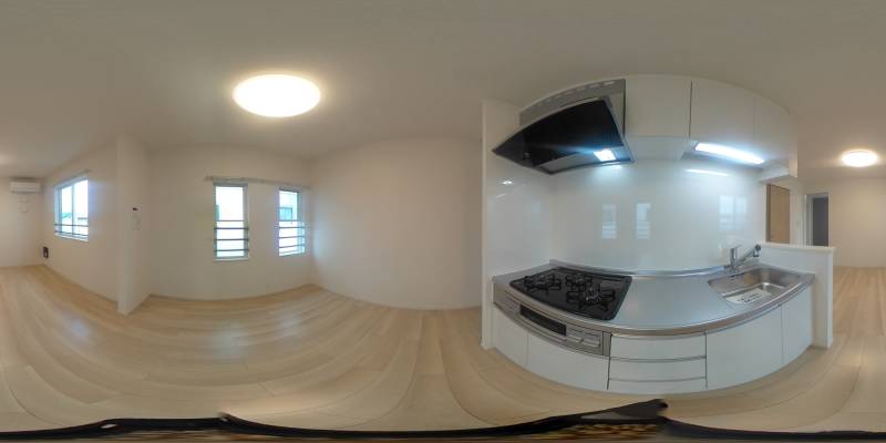 パノラマ画像キッチン