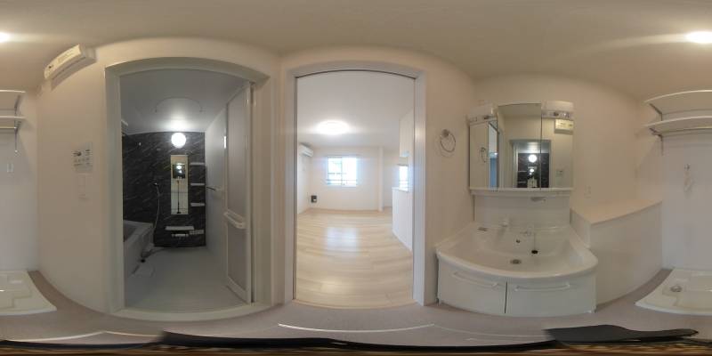 パノラマ画像洗面所