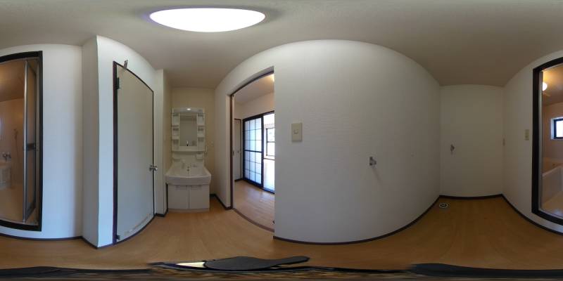 パノラマ画像洗面所