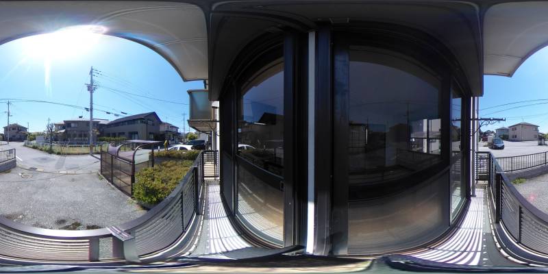 パノラマ画像バルコニー