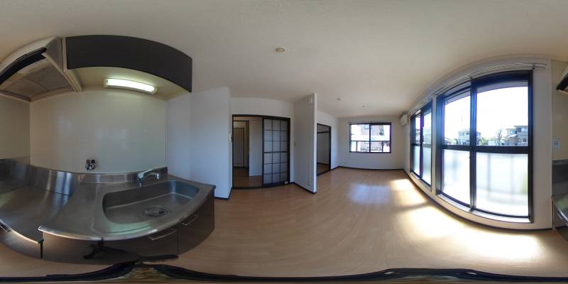 パノラマ画像キッチン