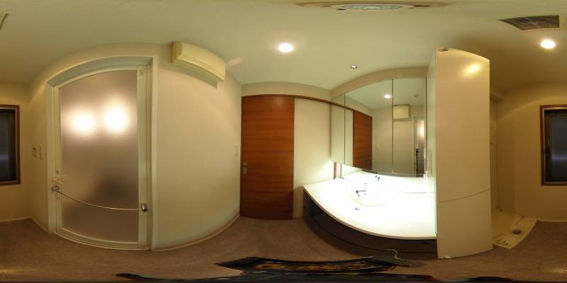 パノラマ画像洗面所