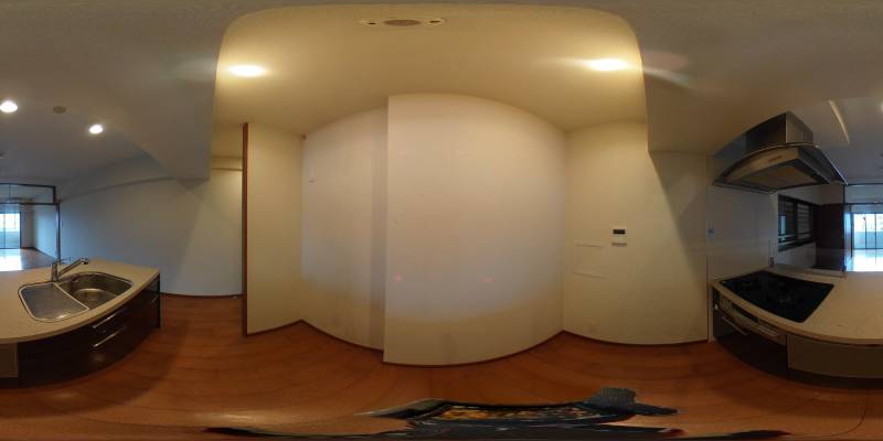 パノラマ画像キッチン