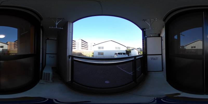 パノラマ画像バルコニー