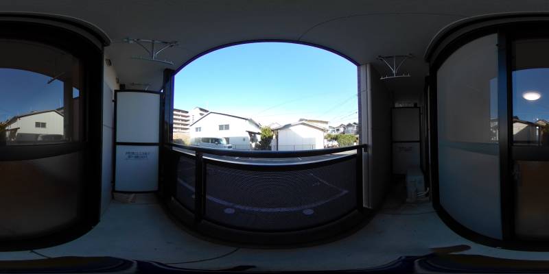 パノラマ画像バルコニー