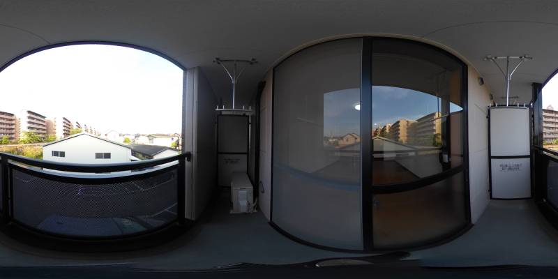 パノラマ画像バルコニー