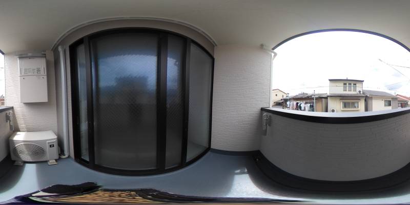パノラマ画像バルコニー