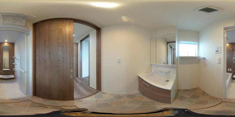 パノラマ画像洗面所