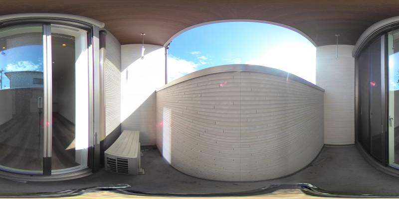 パノラマ画像バルコニー