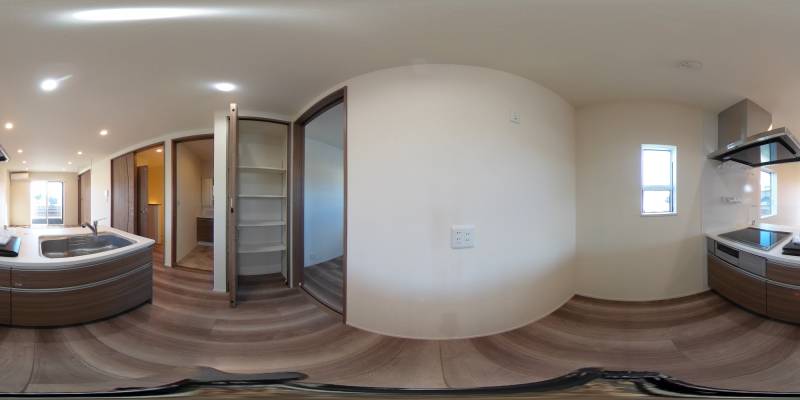 パノラマ画像キッチン