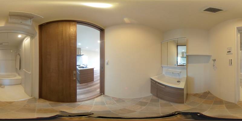 パノラマ画像洗面所