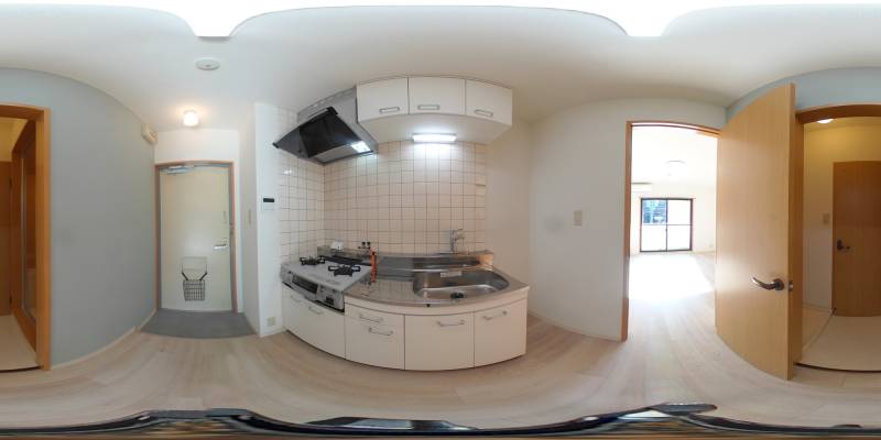 パノラマ画像キッチン