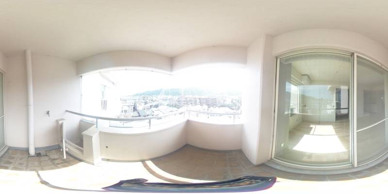 パノラマ画像バルコニー