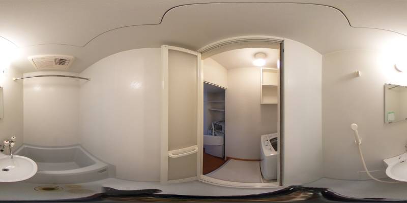 パノラマ画像バスルーム