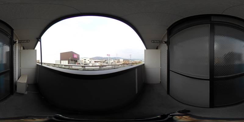 パノラマ画像バルコニー