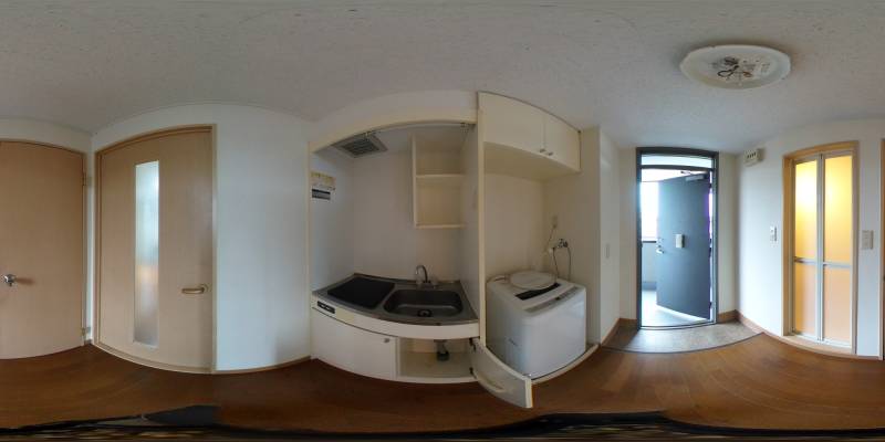 パノラマ画像キッチン