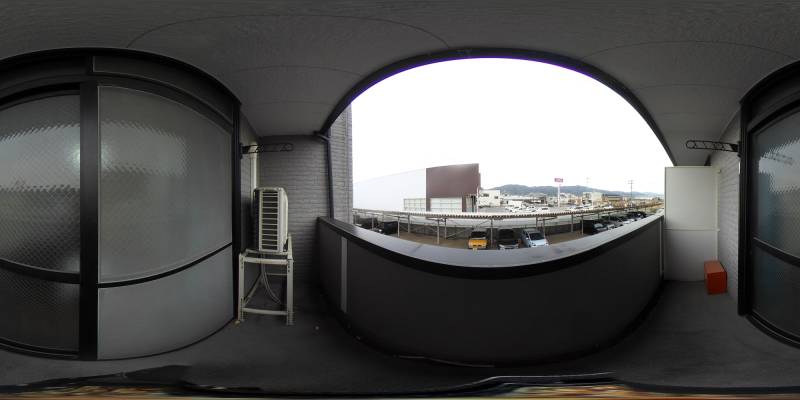 パノラマ画像バルコニー