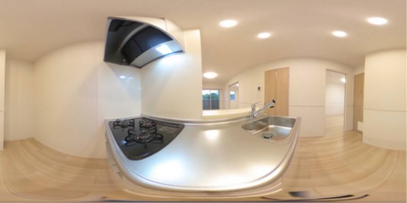 パノラマ画像キッチン