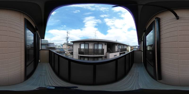 パノラマ画像バルコニー