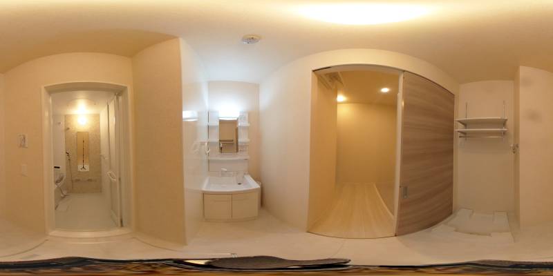 パノラマ画像洗面所