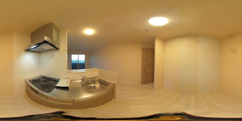 パノラマ画像キッチン