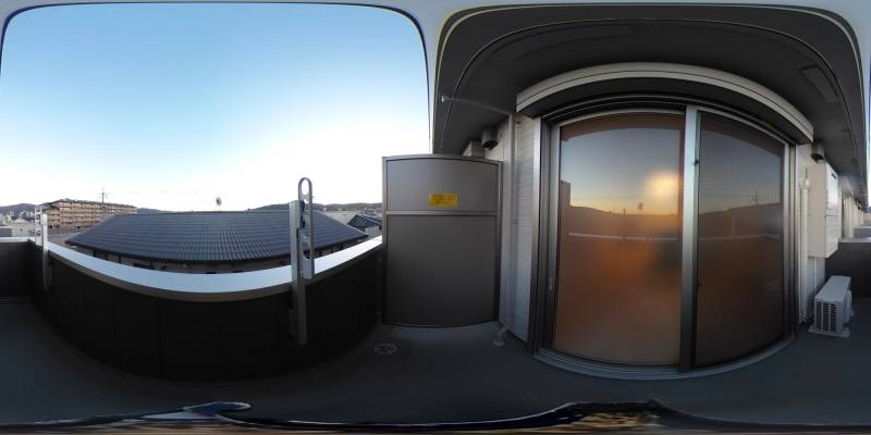 パノラマ画像バルコニー