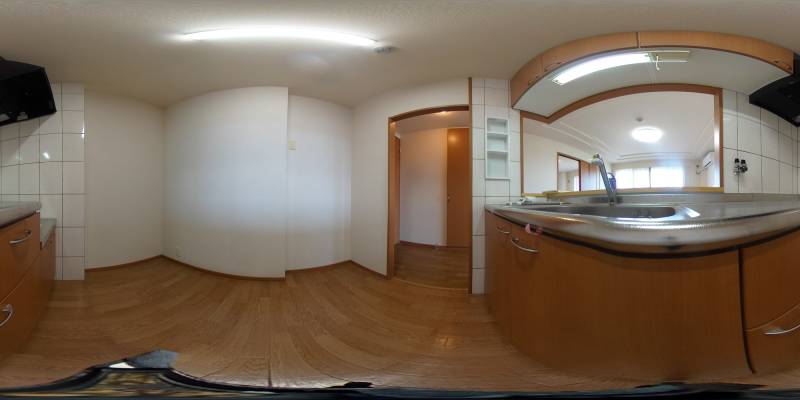 パノラマ画像キッチン