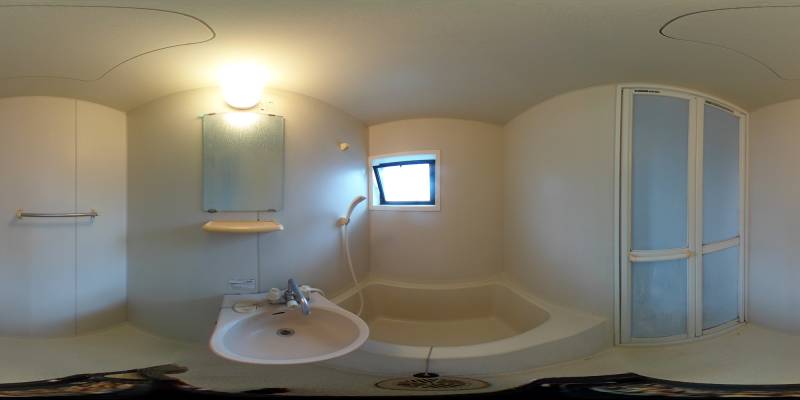 パノラマ画像バスルーム