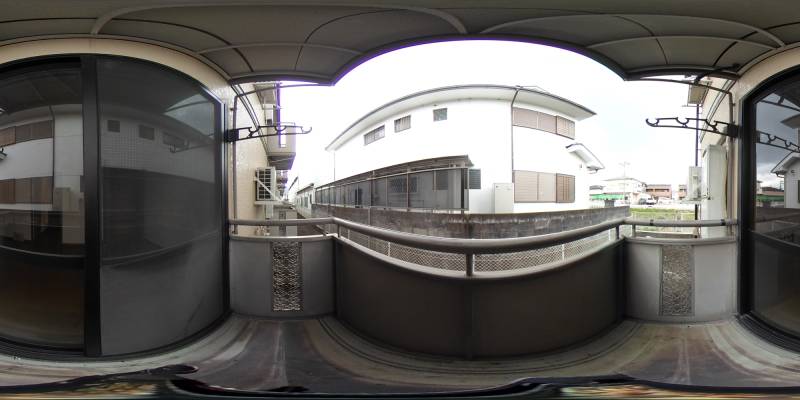 パノラマ画像バルコニー