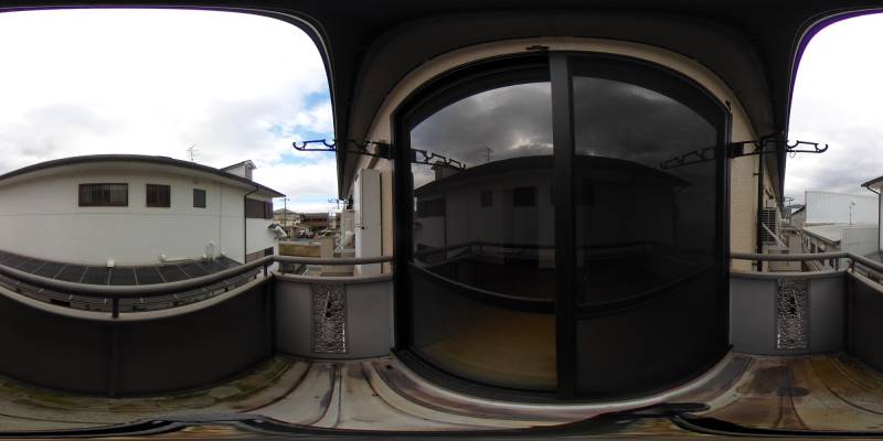 パノラマ画像バルコニー