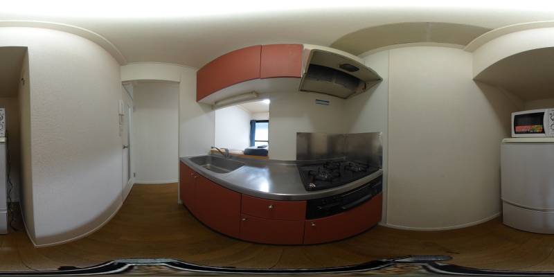 パノラマ画像キッチン