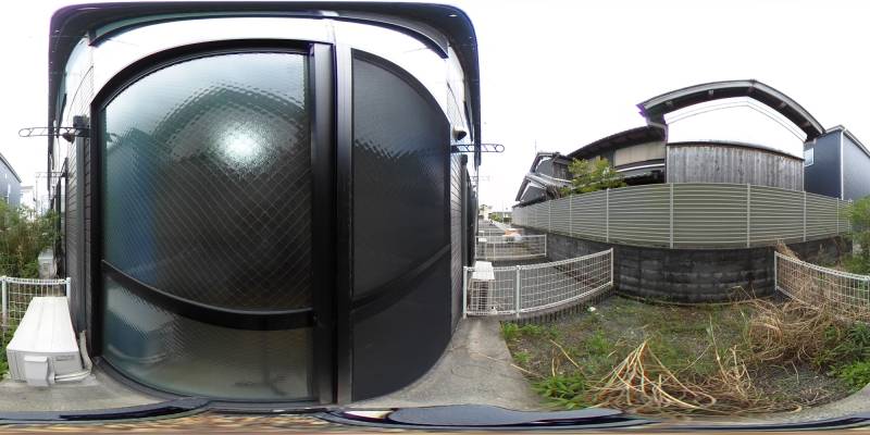 パノラマ画像庭
