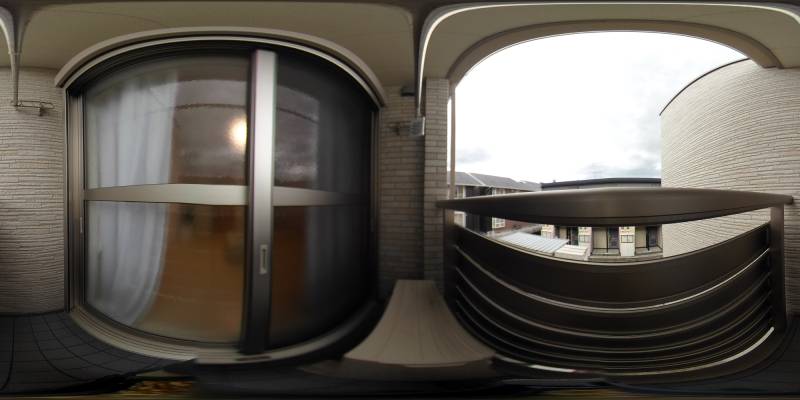 パノラマ画像バルコニー