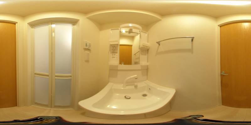 パノラマ画像洗面所