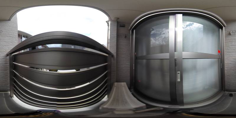 パノラマ画像バルコニー